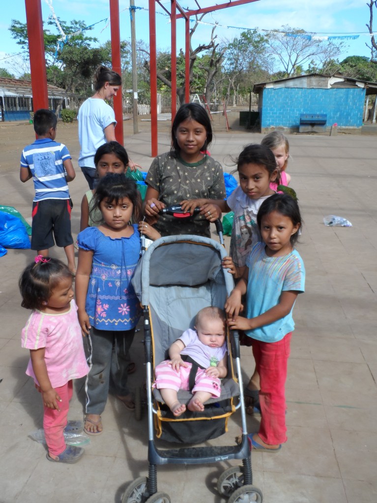 The Nica kids loved hanging out with Olivia.
