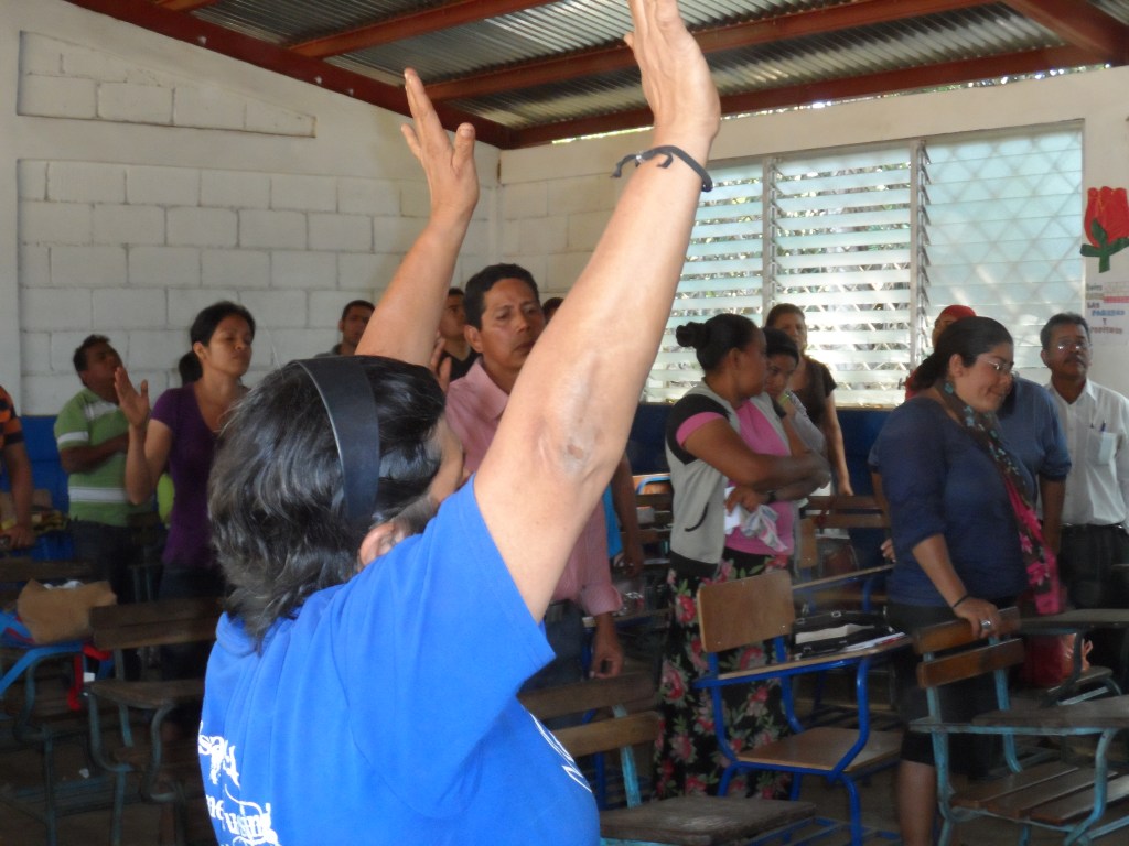 The pastors worshiping the Lord and preparing to receive a word from Boyce Mouton, Walter Kuhlman and Oscar Brooks. Not the best picture, I know, but it was a small room!